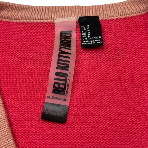 Hello Kitty X Forever 21 Chococat Coral Cardigan - Picture 9 of 13